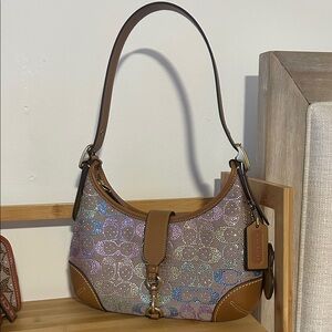 Coach Rainbow Crystal Hampton Hobo Bag